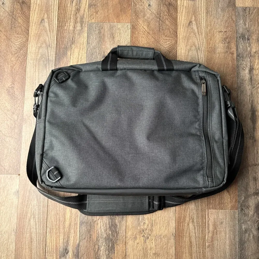 SOLO New York Duane Hybrid Briefcase Backpack Black‎ Removable Shoulder Strap